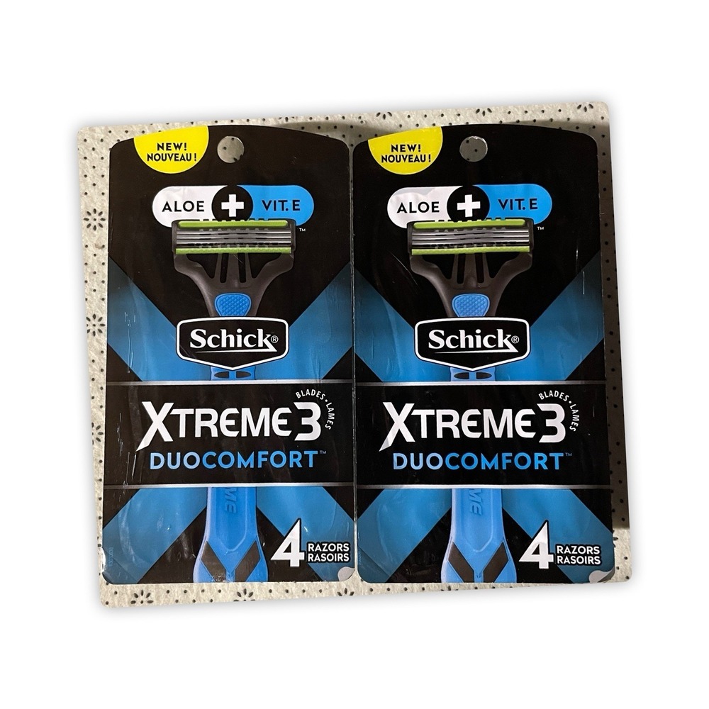 Schick Xtreme 3 Duocomfort 4 Razors,‎ Pack Of 2
